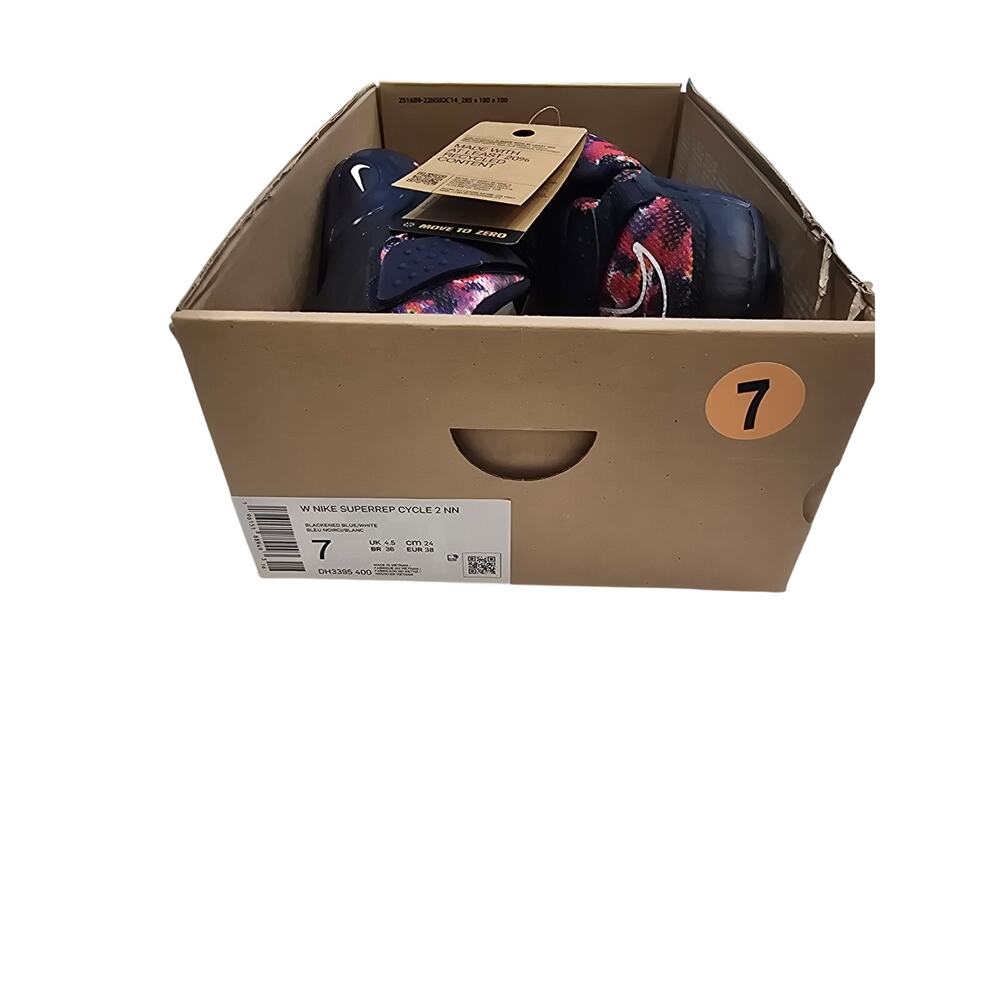Nike SuperRep Cycle 2 NN Womens 7 Indoor Cycling Spin Shoes Blacki with clips